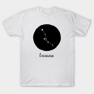 Taurus Zodiac Constellation Astrological Sign Celestial Art T-Shirt